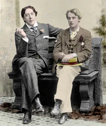 Oscar Wilde en Lord Alfred Douglas, 1894 (gekleurd foto)